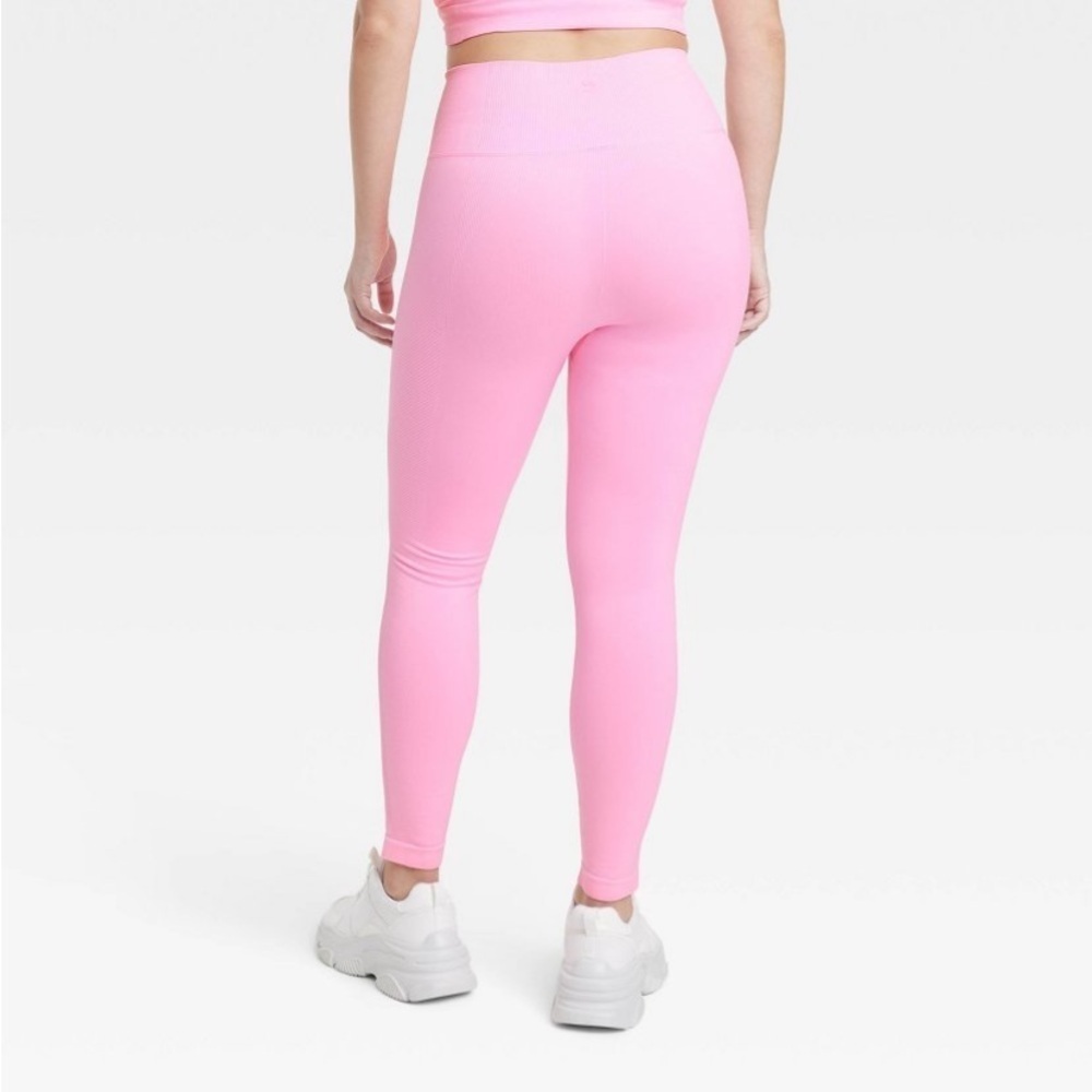 Women's Seamless High-Rise Leggings - All In Motion™ Pink L new - Picture 4 of 7